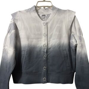 NWT 525 America Born in Bklyn Storm Cloud Multi French Terry Dip Dye Jacket M